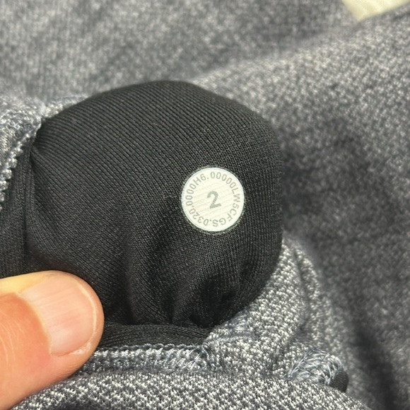 Lululemon Align Pant II 25" Mini Heathered Herringbone Heathered Black White / B - Picture 4 of 5